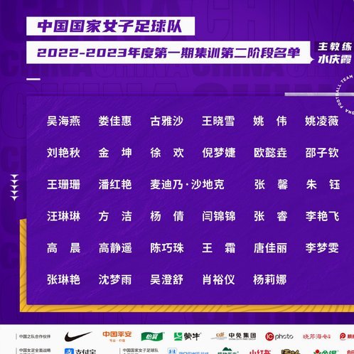 中国女足亚运名单：王霜、张琳艳领衔，吴海燕、张睿在列